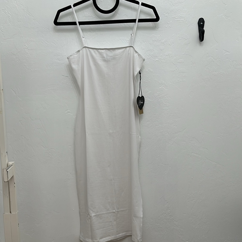Popular Basics White Bodycon Dress - Picture 8 of 15